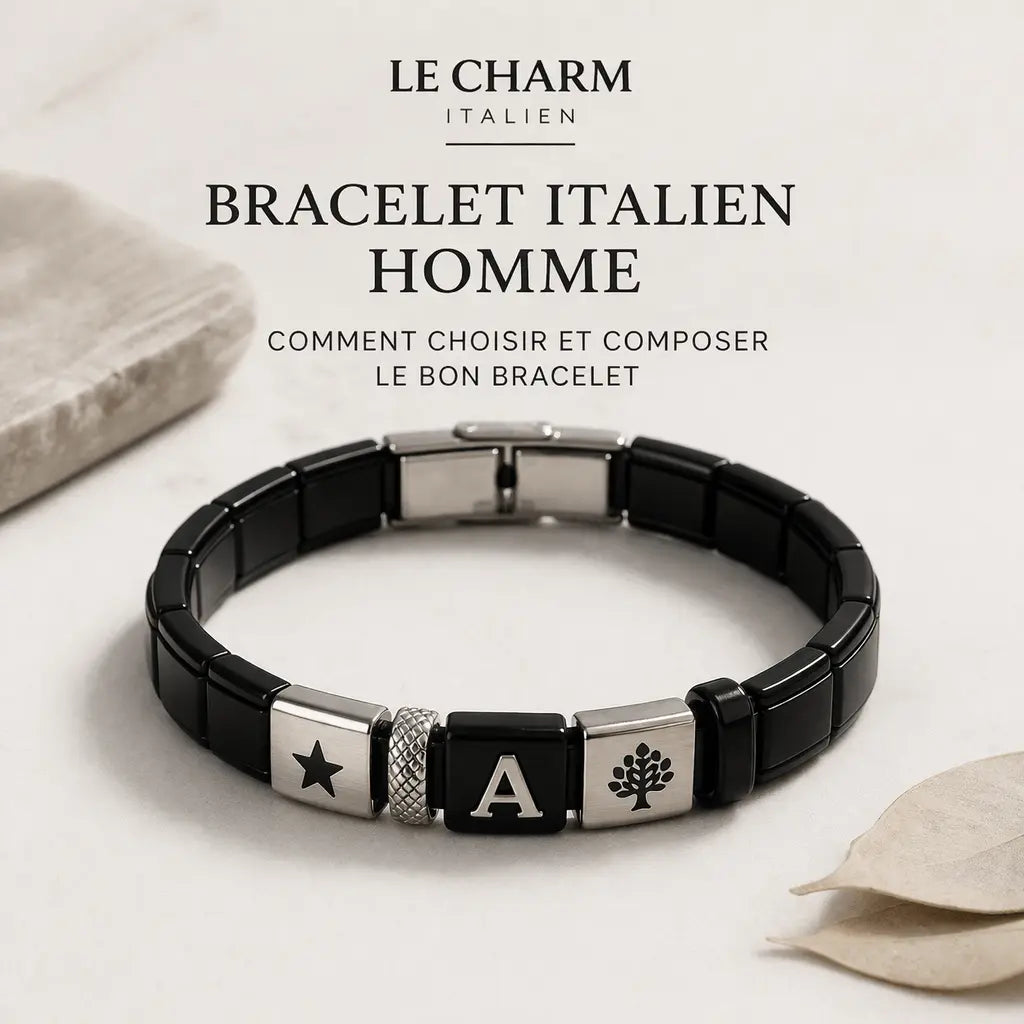Bracelet italien homme : comment choisir et composer le bon bracelet Le charm italien