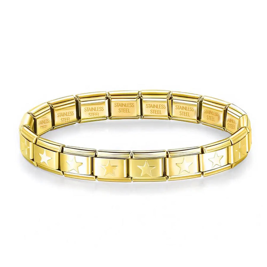 BRACELET ETOILE DORE charm italien Le charm italien