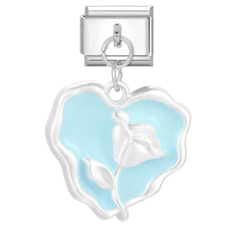 Coeur de rose blanche Le charm italien