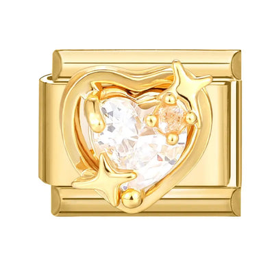 Charm Cœur Précieux Doré