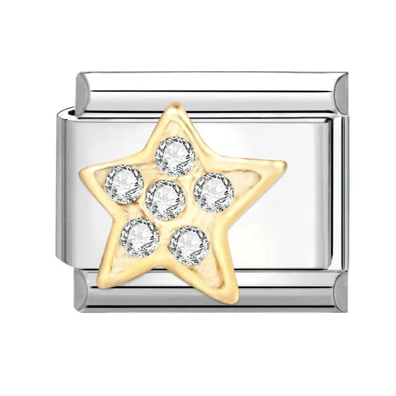 Etoile dorée précieuse Le charm italien