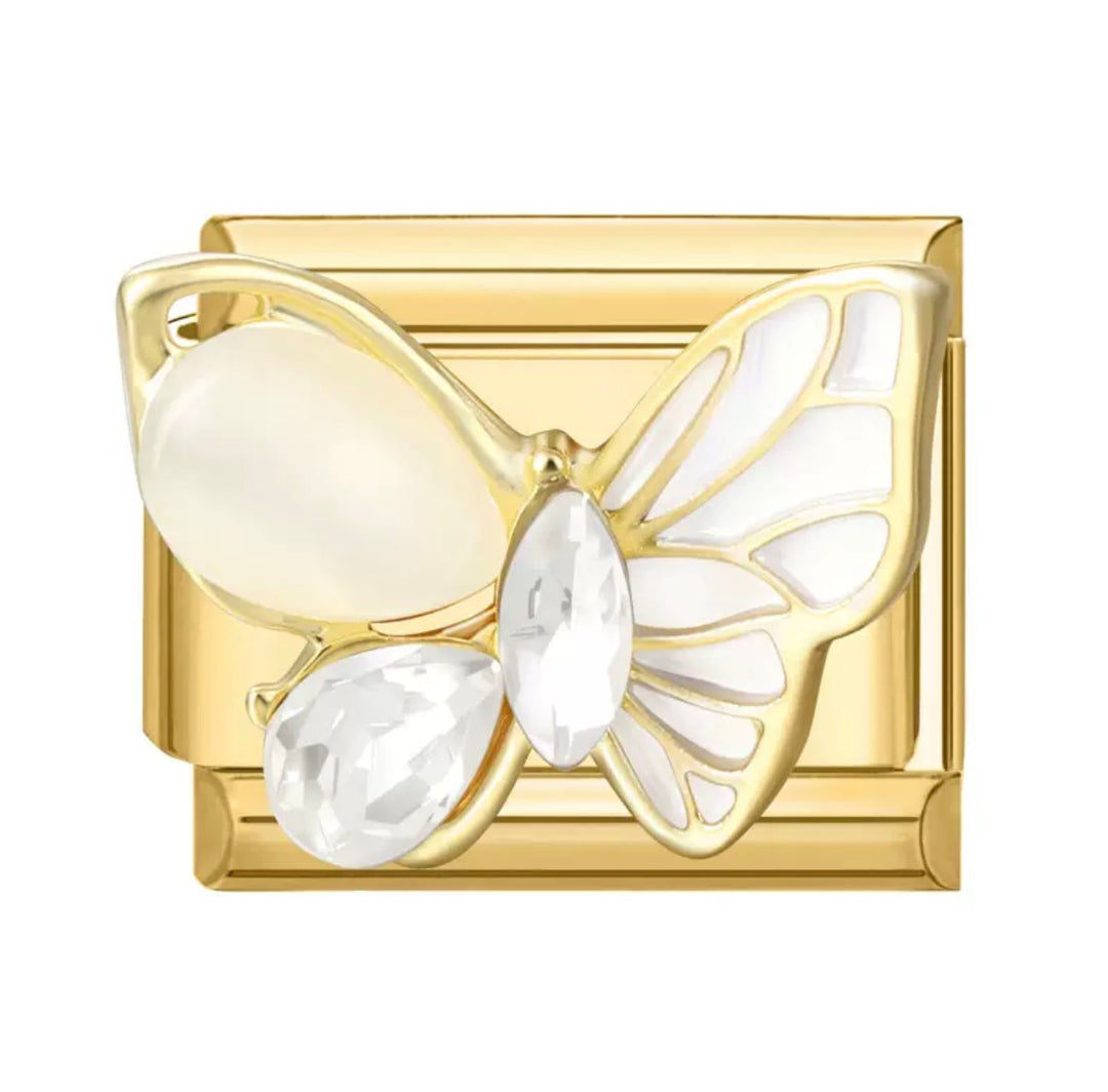 charm italien PAPILLON DIAMANT
