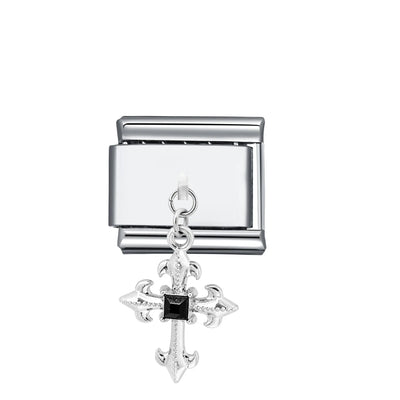 Charm Pendentif Croix Gothique Argent
