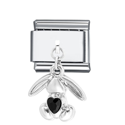 Charm Pendentif Cœur de Lapin