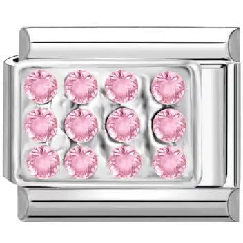 Strass rose Le charm italien