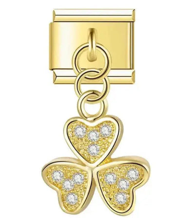 Charm Pendentif Trèfle Précieux