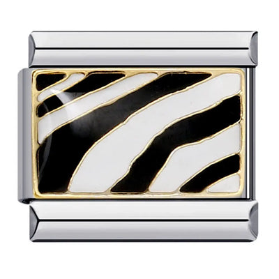 Charm Zèbre Noir et Blanc