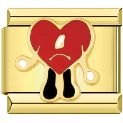 charm italien COEUR TRISTE BAD BUNNY