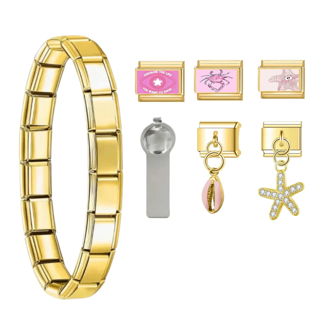 charm italien BRACELET STARFISH🦀 Le Charm Italien