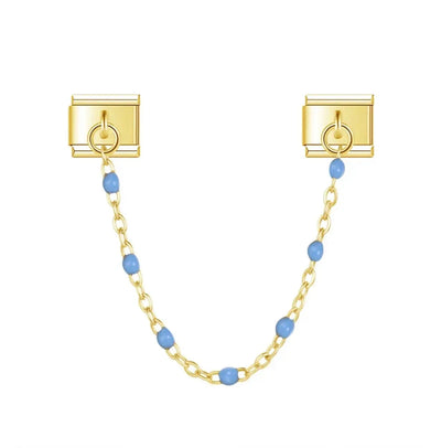 Charm Pendentif Chaîne Bleue