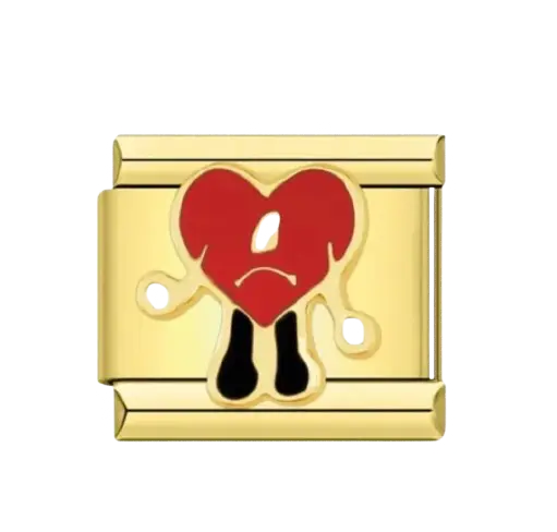 charm italien COEUR TRISTE BAD BUNNY Le Charm Italien