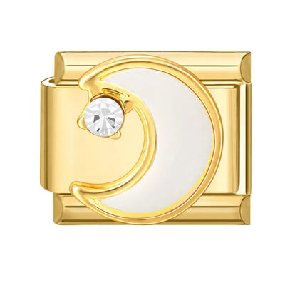 Charm Lune Précieuse Dorée