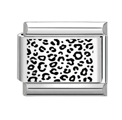 Charm Léopard Noir et Blanc