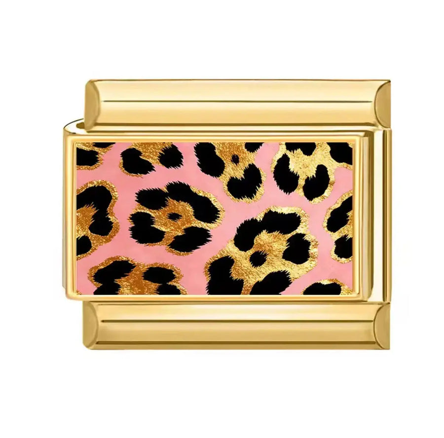 charm italien LEOPARD ROSE Le Charm Italien