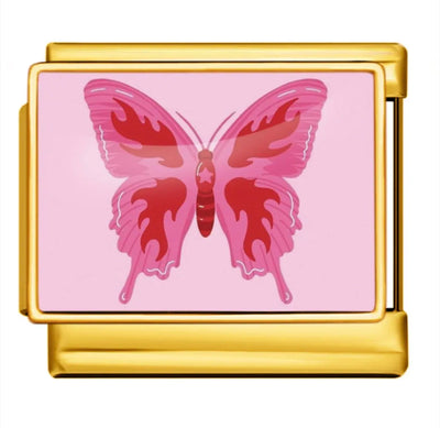 Charm Papillon Rose