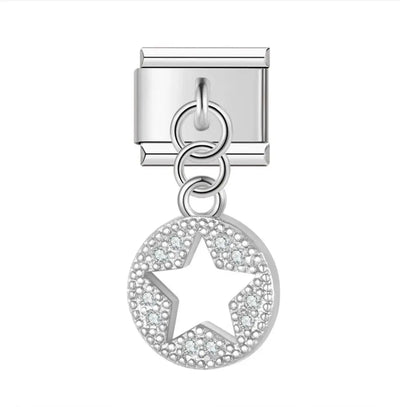 Charm Pendentif Étoile Pavé Argent