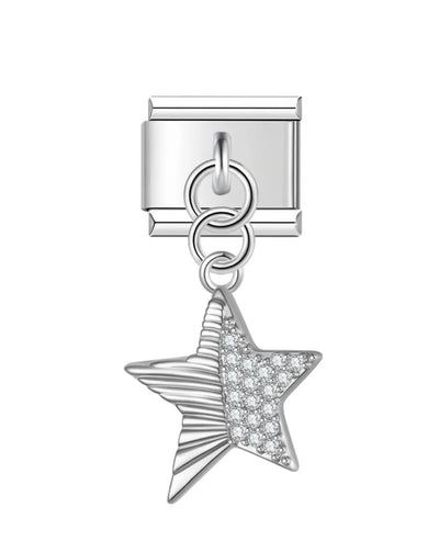 Charm Pendentif Étoile Pavée