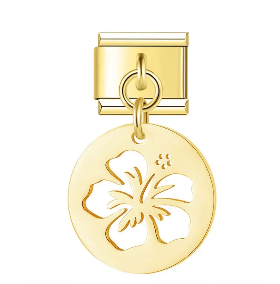 charm italien PENDENTIF FLEUR DE LYS Le Charm Italien