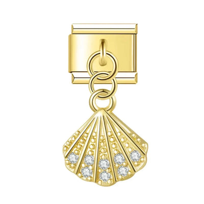 Charm Pendentif Coquillage Doré