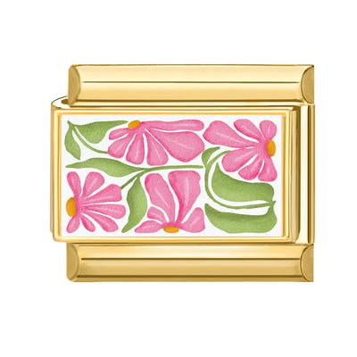 Charm Tableau Fleurs Roses