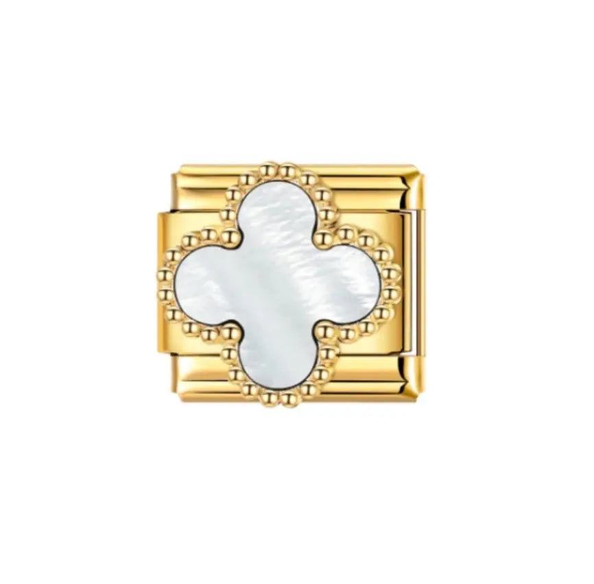 charm italien TREFLE BLANC Le Charm Italien