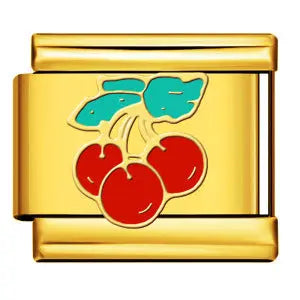 charm italien TRIPLE CERISE Le Charm Italien