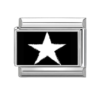 Charm Étoile Noir et Blanc